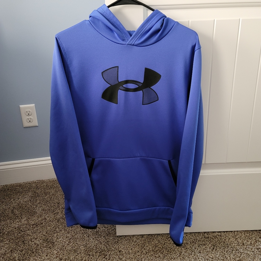 Boys Under Armour hoodie blue size YXL